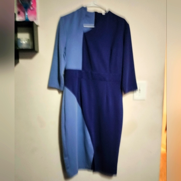 New Rosewe Color Block Dress... Size Large - Picture 1 of 6